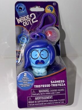 Disney Inside Out 2 Sadness Keychain - Blue & Purple